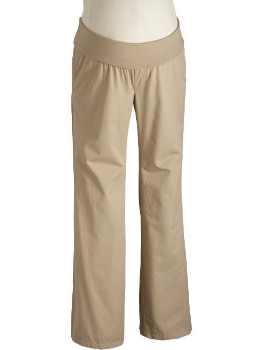 Old Navy Maternity Roll-Panel Perfect Khaki