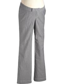 Maternity Railroad-Striped Pants