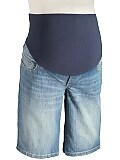 Maternity Full-Panel Denim Bermudas (11 1/2