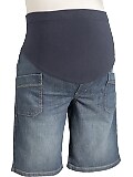 Maternity Full-Panel Surplus Denim Bermudas (10