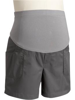 Maternity Full-Panel Twill Shorts (5 1/2