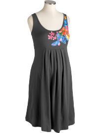 Maternity Pleated Tank Dresses