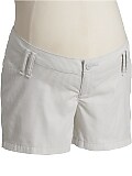 Maternity Real-Waist Seersucker-Stripe Shorts (4