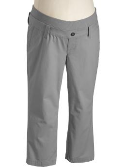 Maternity Low-Rise Perfect Khaki Capris
