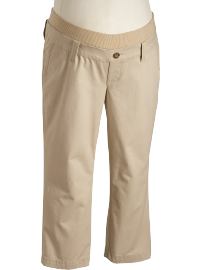Maternity Low-Rise Perfect Khaki Capris