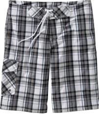 Men's Madras Board Shorts