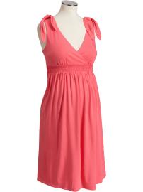 Maternity Tie-Shoulder Jersey Dresses