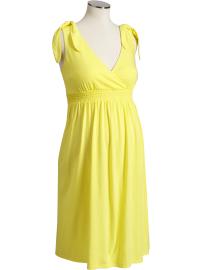 Maternity Tie-Shoulder Jersey Dresses