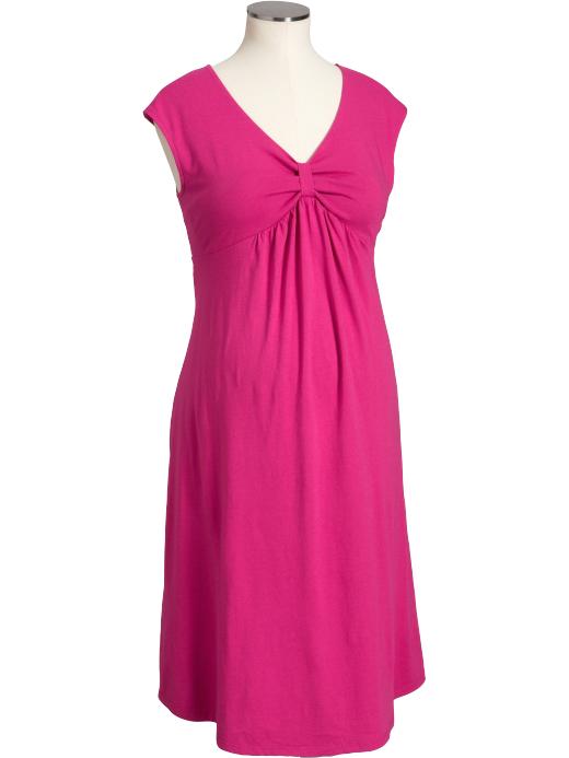 Old Navy Maternity Gathered Jersey V-Neck Dresses