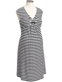 Maternity Gathered Jersey V-Neck Dresses