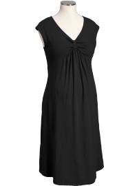 Maternity Gathered Jersey V-Neck Dresses