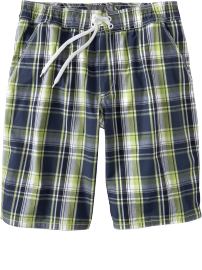 Men's Madras Swim Trunks