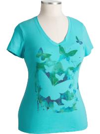 Women's Plus Watercolor Nature Tees