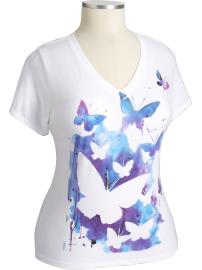 Women's Plus Watercolor Nature Tees