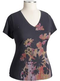 Women's Plus Watercolor Nature Tees