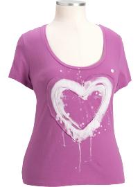 Women's Plus Distressed Applique Tees