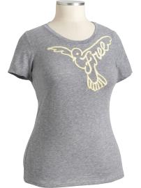 Women's Plus Embroidered-Icon Slub-Knit Tees