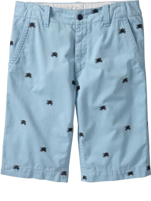 Old Navy Mens Embroidered Twill Shorts (11 1/2)