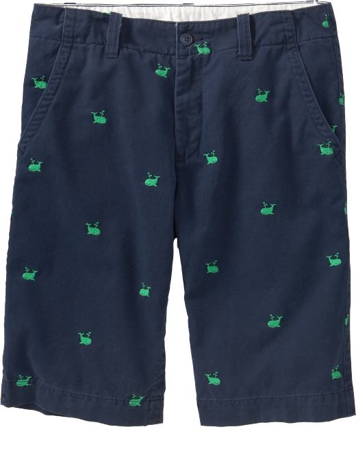 Old Navy Mens Embroidered Twill Shorts (11 1/2)