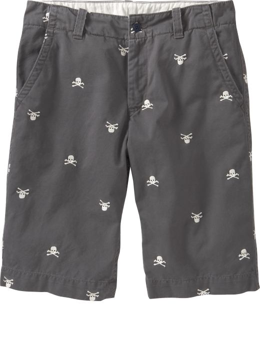 Old Navy Mens Embroidered Twill Shorts (11 1/2)