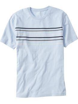 Men's Multi-Color Chest-Stripe Tees
