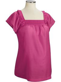 Maternity Lightweight Square-Neck Tops