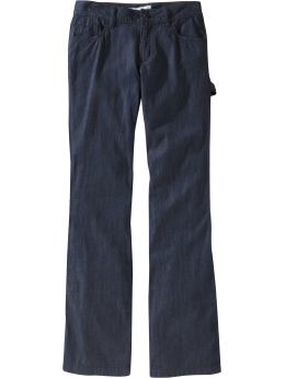 Women's Lightweight Chambray Wide-Leg Trousers