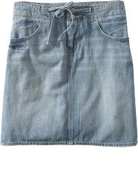 Women's Drawstring Denim Skirts