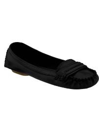 Women's Burnished Faux-Leather Moccasins