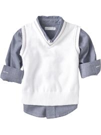 V-Neck Sweater Vests for Baby
