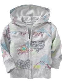 French Terry Zip Hoodies for Baby