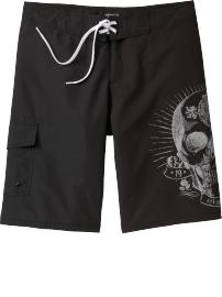 Men's Skull-Graphic Board Shorts (11")