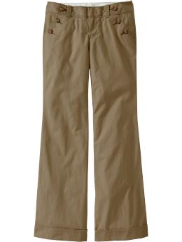Women's Mid-Rise Cuffed Sailor Pants