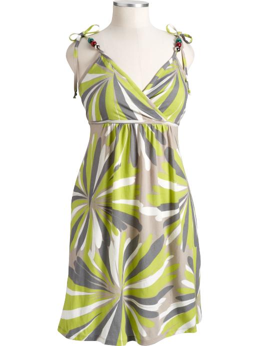 Womens Plus Print Tie-Shoulder Surplice Dresses