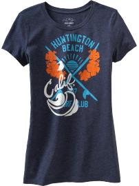 Women's Surf-Graphic Jersey Tees