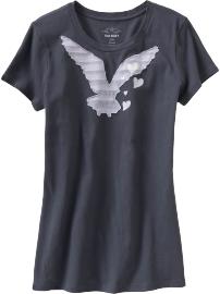 Women's Striped-Appliqu� Graphic Tees