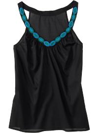 Women's Beaded Voile Tops