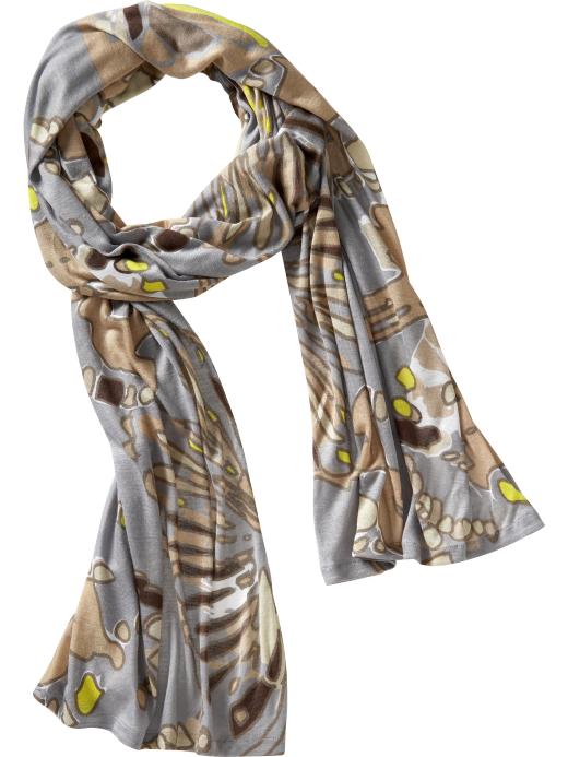 Old Navy Womens Butterfly-Print Jersey Scarves
