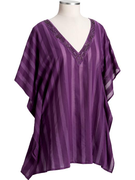 Old Navy Womens Plus Beaded Caftan Cover-Ups