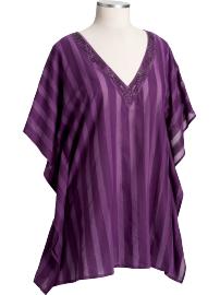 Women's Plus Semi-Sheer Beaded Cover-Ups