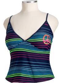 Women's Plus Neon Print Tankinis