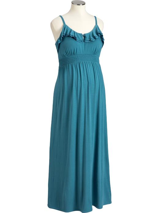 Old Navy Maternity Ruffled Drape-Front Maxi Dresses