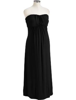 Maternity Drape-Front Jersey Maxi Dresses