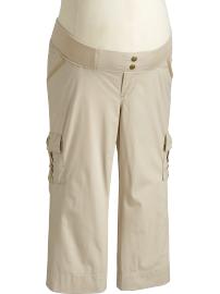 Maternity Low-Rise Cargo Capris