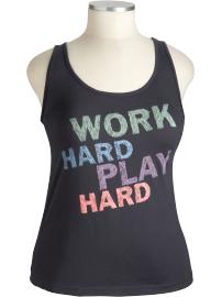 Women's Plus Motivational-Graphic Tanks