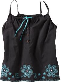 Girls Embellished Button-Front Tops