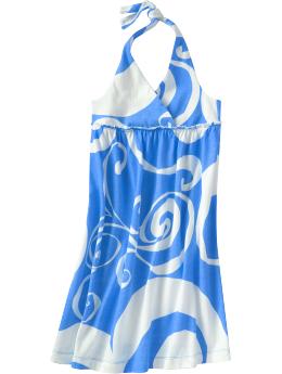 Girls Printed Halter Sundresses