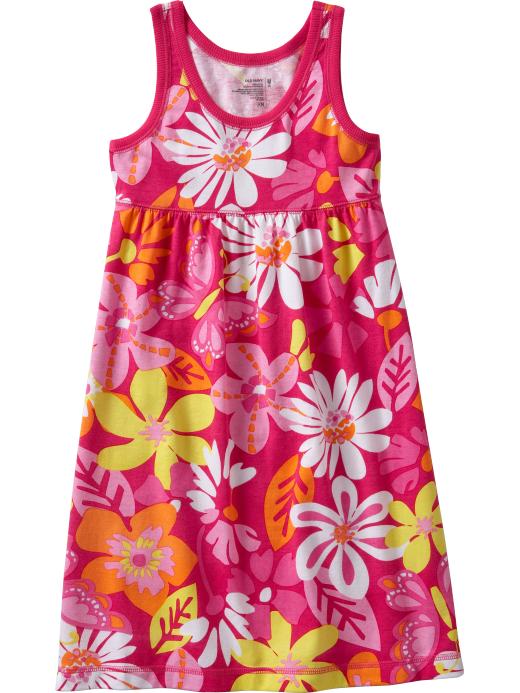 Old Navy Girls Printed Jersey Tank Dresses
