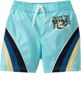 Surf-Graphic Swim Trunks for Baby