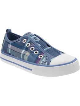 Girls Printed Slip-On Sneakers